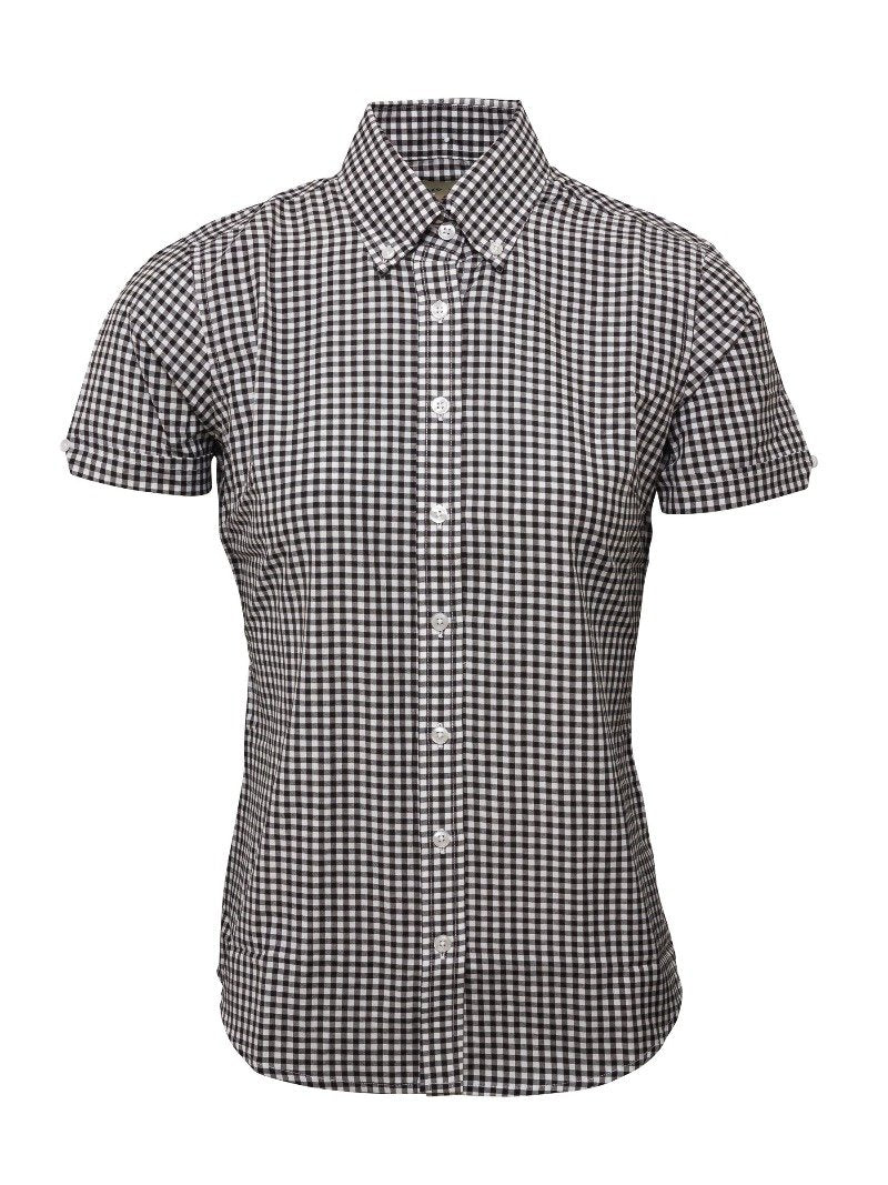 Women's Black Gingham Shirt • Relco