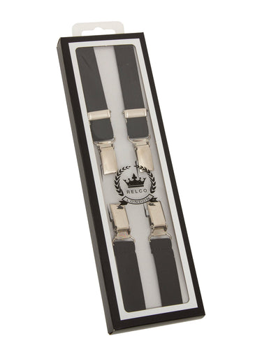 Men's Braces and Buckles - Black • Relco