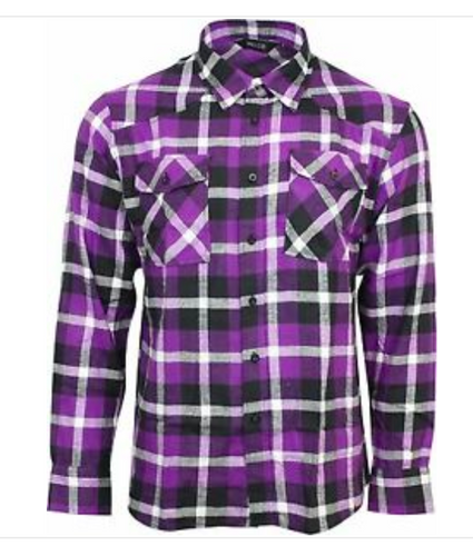 Men's Purple Flannel Shirt • Relco
