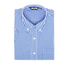 Load image into Gallery viewer, Men&#39;s Gingham Short Sleeve Shirt • Relco London
