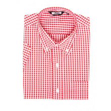 Load image into Gallery viewer, Men&#39;s Gingham Short Sleeve Shirt • Relco London
