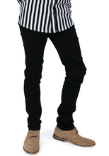 Load image into Gallery viewer, Black Skinny Fit Stretch Jeans • Relco
