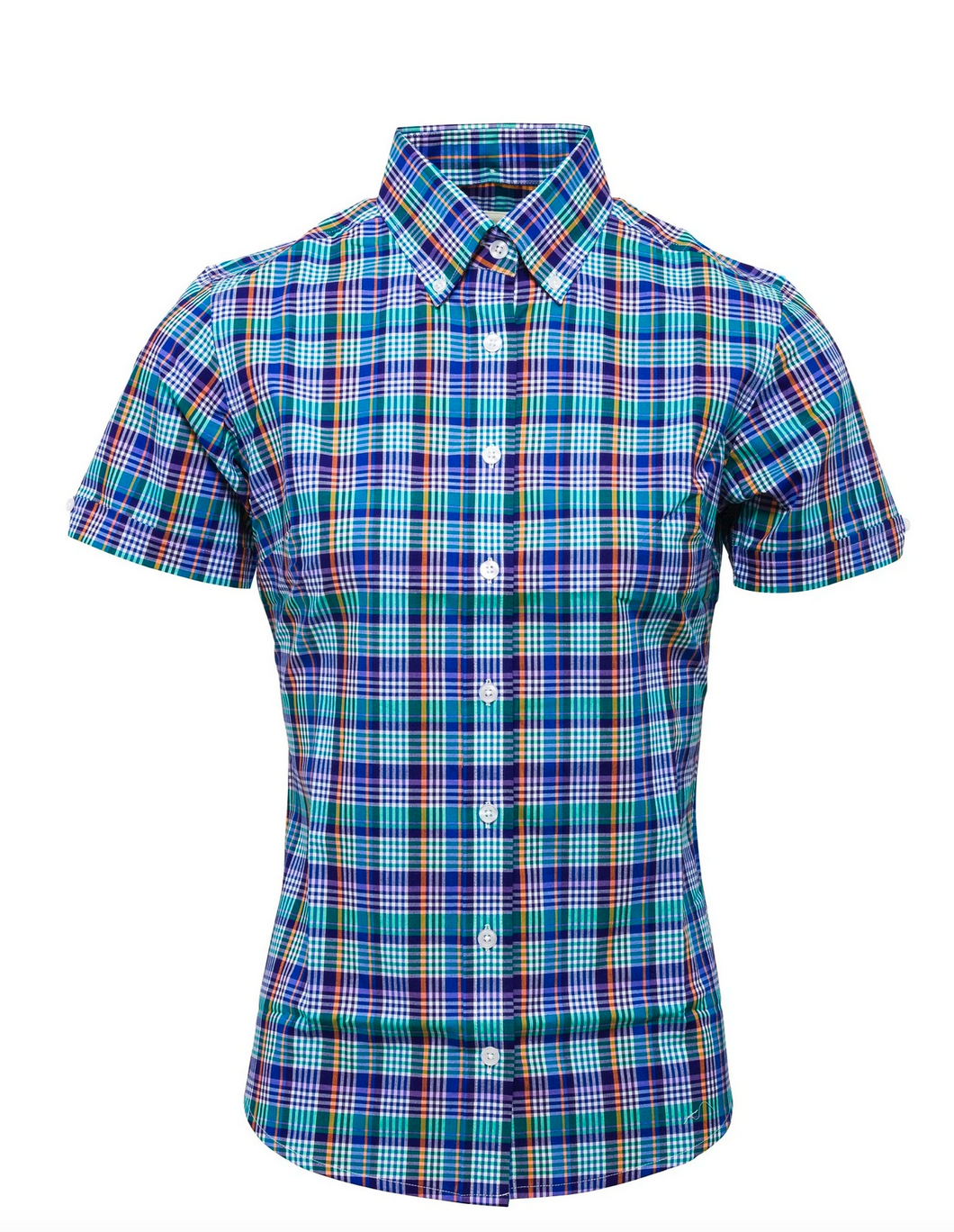 Women's Blue Multi Check Shirt • Relco