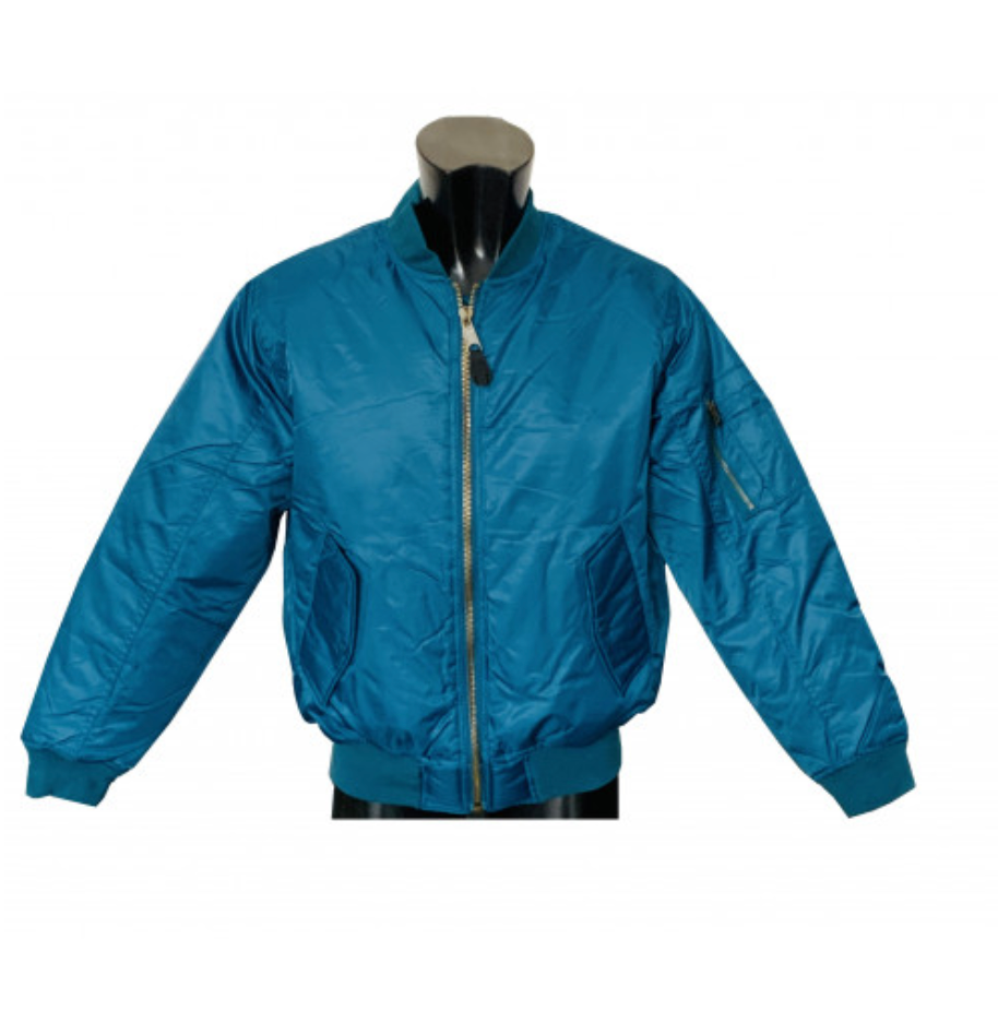 Men's Foxtrot MA-1 Flight Jacket • PETROL BLUE • Relco