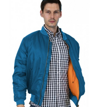 Load image into Gallery viewer, Men&#39;s Foxtrot MA-1 Flight Jacket • PETROL BLUE • Relco
