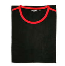 Load image into Gallery viewer, Mens Ringer T-shirt with pocket and stripes • Relco London
