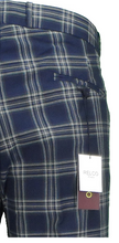 Load image into Gallery viewer, Men&#39;s Sta-Pressed Navy Tartan Pants • Relco
