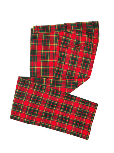 Men's Red Tartan Pants • Relco