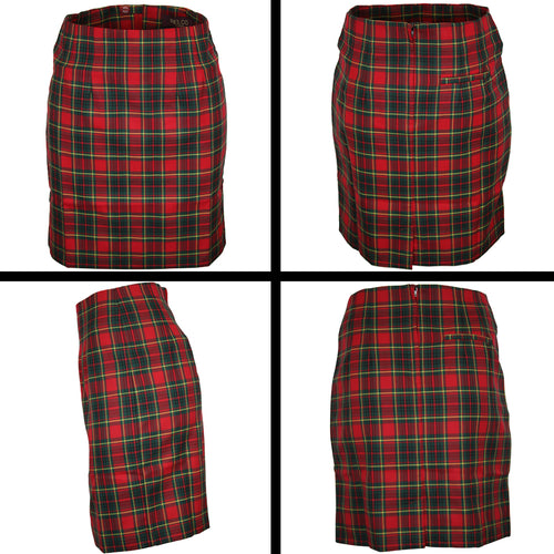Women's Red Tartan Skirt • Relco