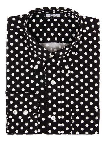 Black Polka Dot Shirt • Relco