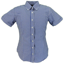 Load image into Gallery viewer, Women&#39;s Blue Gingham Shirt • Relco
