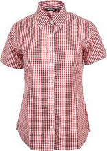 Load image into Gallery viewer, Women&#39;s Red Gingham Shirt • Relco
