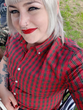 Load image into Gallery viewer, Women&#39;s Red Tartan Shirt • Relco
