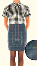 Load image into Gallery viewer, Women&#39;s Blue Tweed Skirt • Relco
