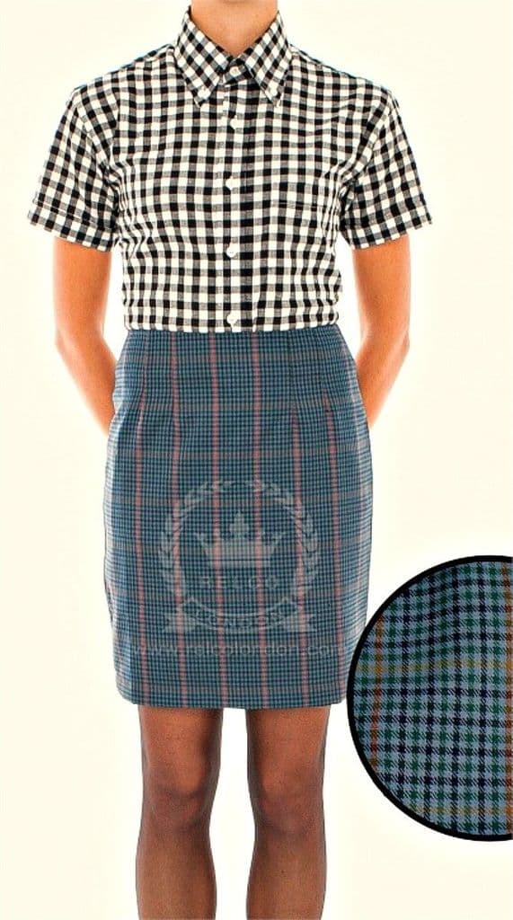 Women's Blue Tweed Skirt • Relco